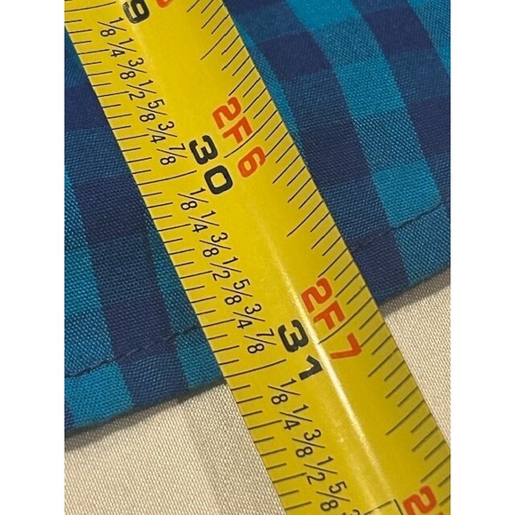 London Fog Mens Gingham Check Slim Fit Short Sleeve Button Down Shirt - Size XL - Picture 10 of 10